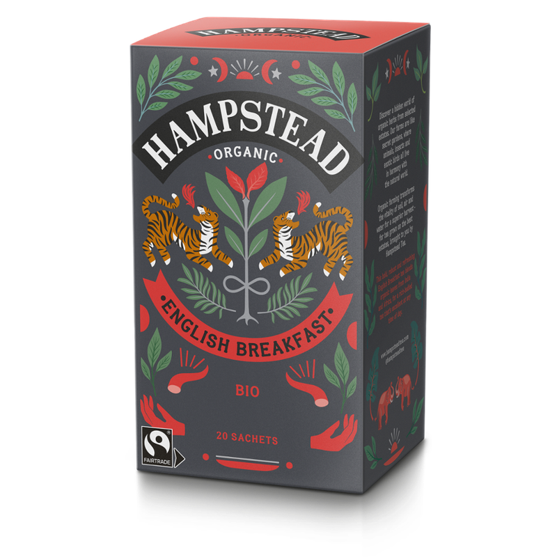 Hampstead Organic  Hampstead Organic Earl grey tea bags in plastic free packaging - Produktbild