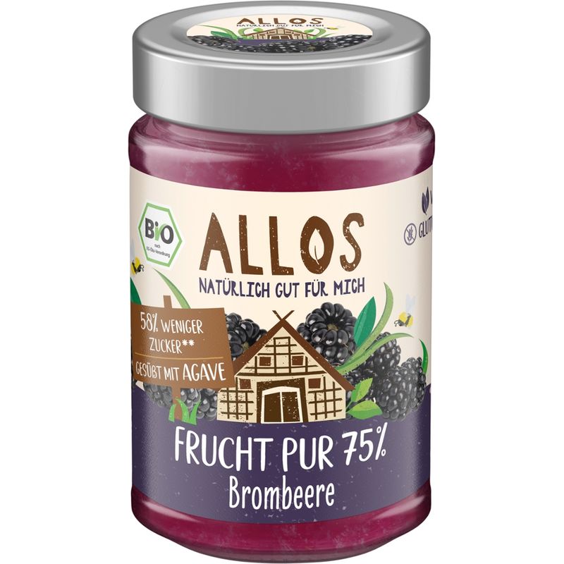 Allos Frucht Pur 75% Brombeere - Produktbild