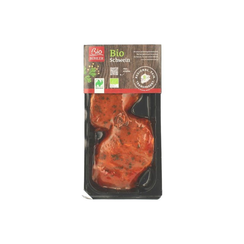 Bio Bühler Bio Schweinerückensteak mar. - Produktbild