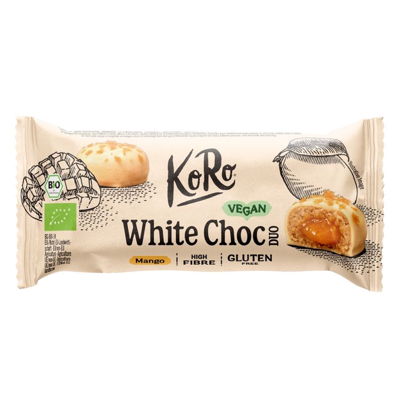 KoRo Handels GmbH Bio White Choc Duo Mango 2 x 20 g - Produktbild