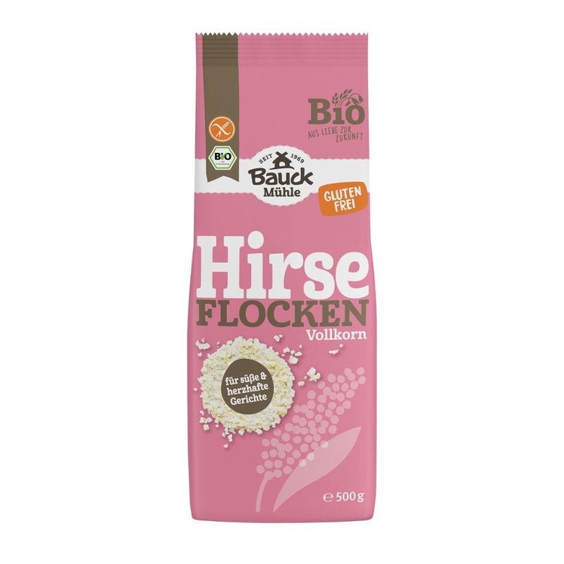Bauck Mühle Hirseflocken glutenfrei Bio - Produktbild