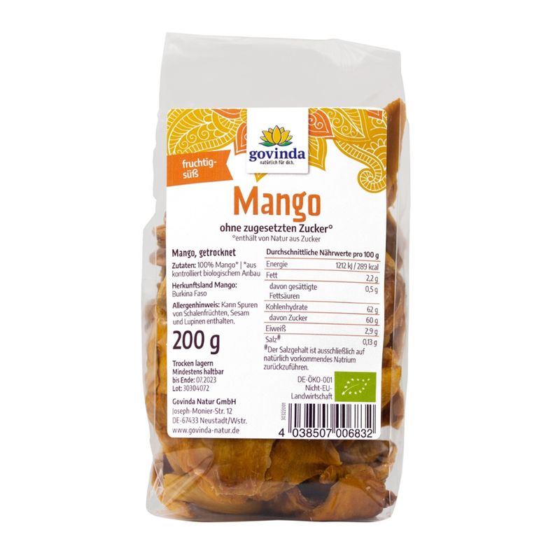 Govinda Mango getrocknet - Produktbild