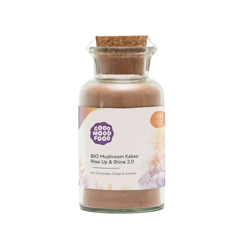goodmoodfood BIO Mushroom Kakao Rise Up & Shine 2.0, 120g  - NEUE REZEPTUR, OHNE ZUCKER - - Produktbild