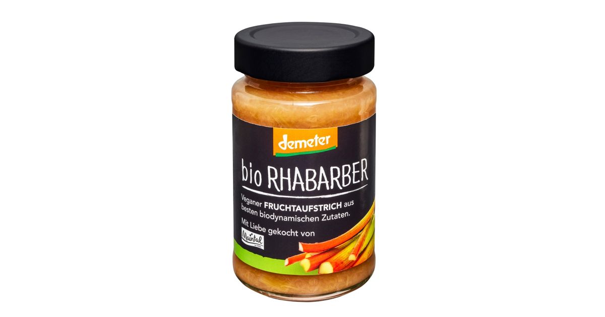 Maintal Bio Demeter Bio Rhabarber Fruchtaufstrich | bio123