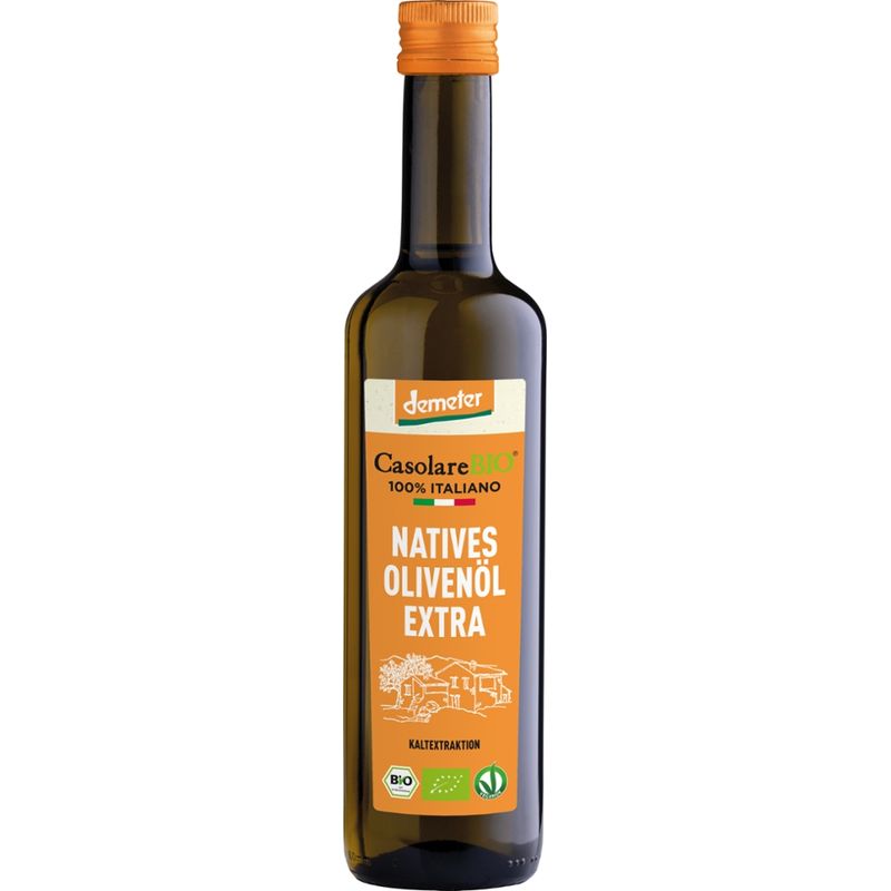 CasolareBio Olivenöl nativ extra CasolareBio 100% italiano demeter 500 ml - Produktbild