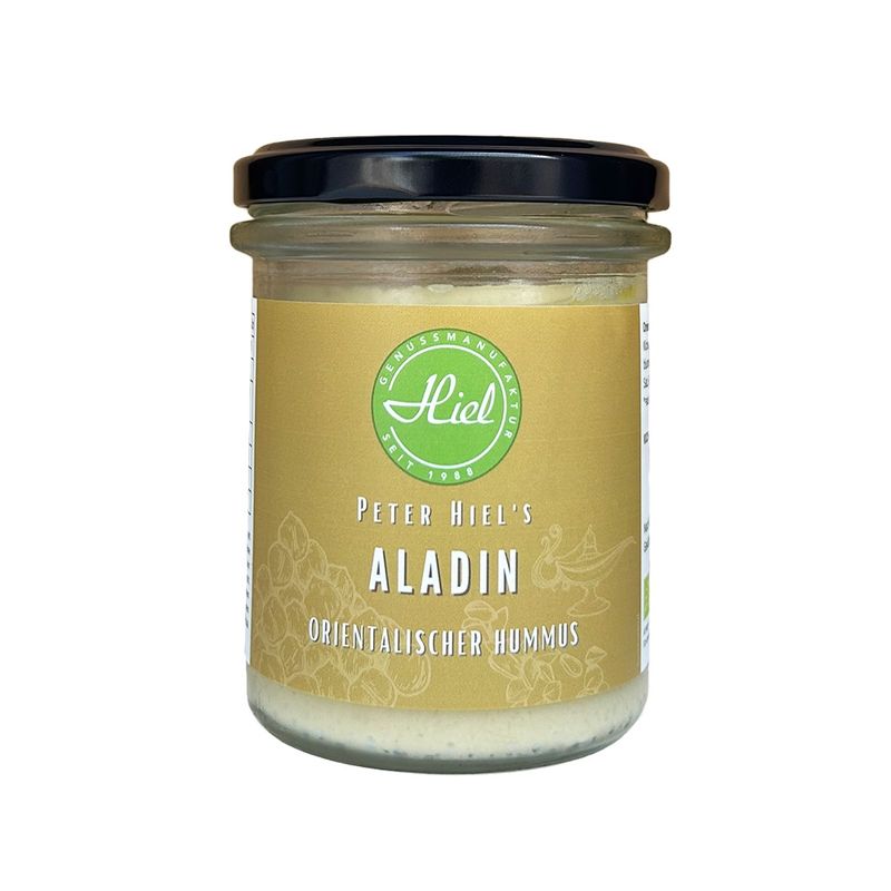Hiel - Vegetarische Feinkost Aladin - Orientalischer Hummus-Aufstrich - Produktbild