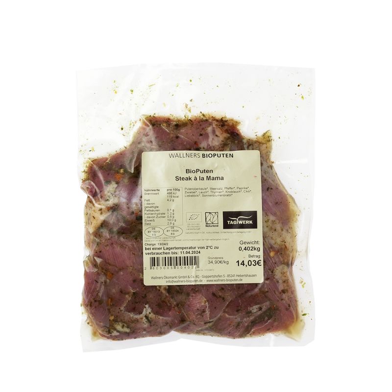 TAGWERK Puten Steak à la Mama Wallners Bioputen - Produktbild