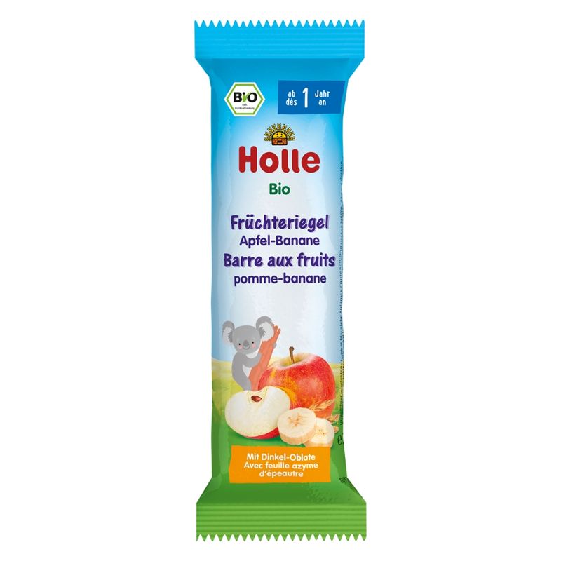 Holle  Bio-Früchteriegel Apfel-Banane - Produktbild