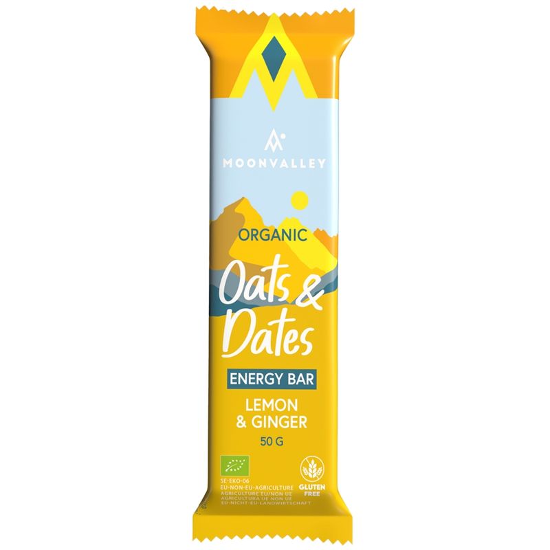 Moonvalley Oats & Dates Energy Bar Lemon & Ginger - Produktbild