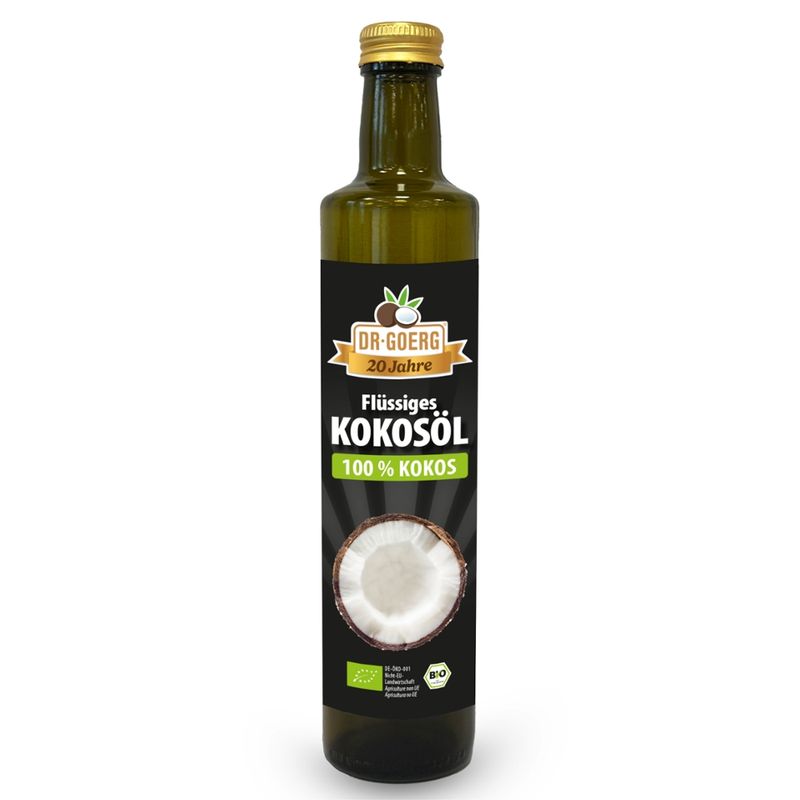 Dr. Goerg Flüssiges Premium Bio-Kokosöl 500 ml - Produktbild