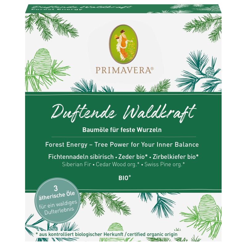 PRIMAVERA Set Duftende Waldkraft Ätherisches Öl - Produktbild