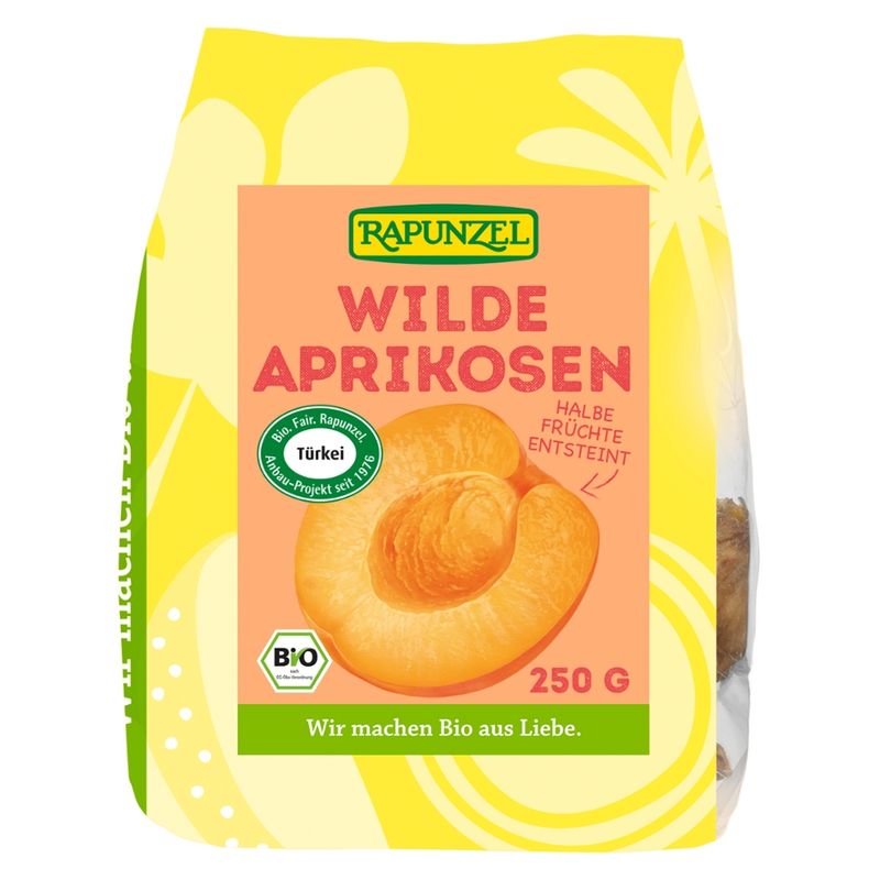 Rapunzel Wilde Aprikosen halb, entsteint, Projekt - Produktbild