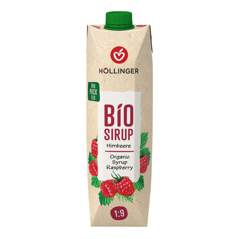 IMS Höllinger Bio Himbeer Sirup 1 l Tetra Pak - Produktbild