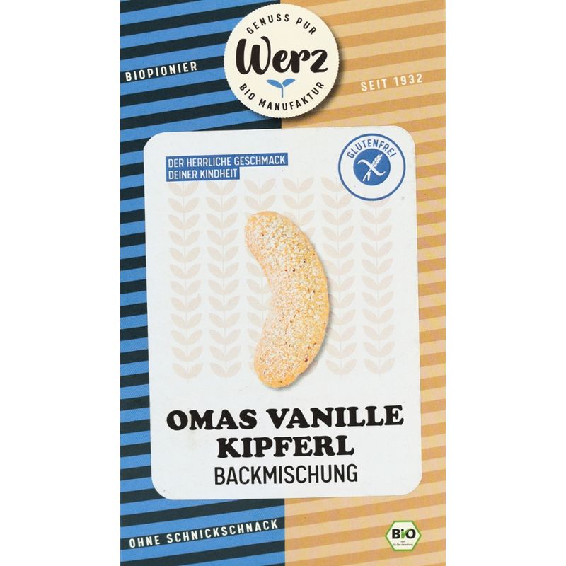 Naturkornmühle Werz Omas Vanille Kipferl, Backmischung, glutenfrei - Produktbild
