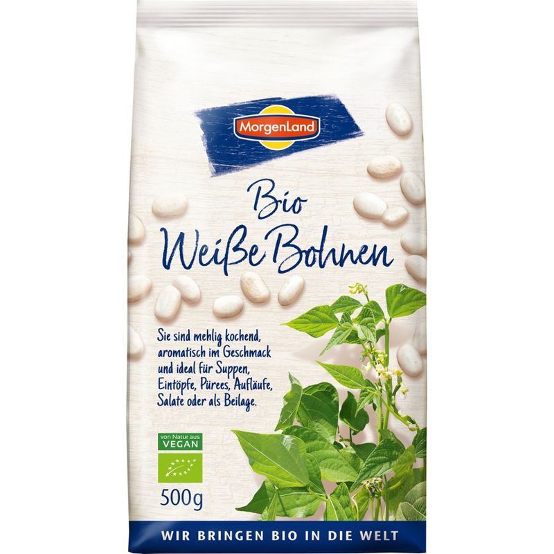 MorgenLand Bio Weiße Bohnen - Produktbild