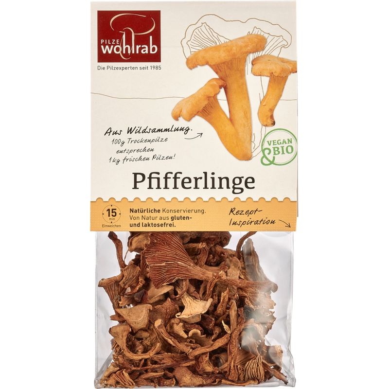 Pilze Wohlrab BIO Pfifferlinge á 20 g - Produktbild