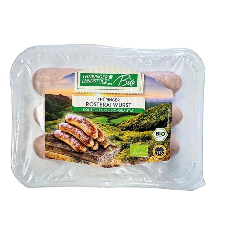 Die Bio-Wurst Bio Thüringer Rostbratwurst, frisch 3 x100g - Produktbild