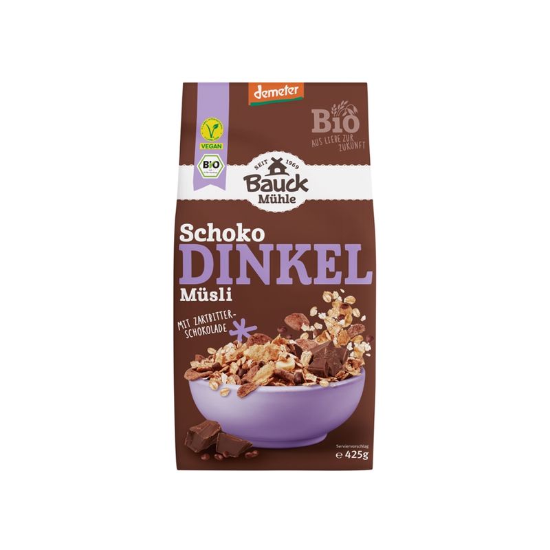 Bauck Mühle Dinkel Müsli Schoko Demeter - Produktbild