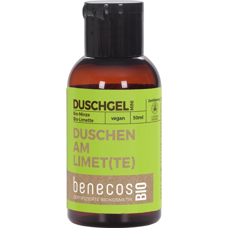 benecos benecosBIO Mini Duschgel Bio-Minze & Bio-Limette - DUSCHEN AM LIMET(TE) - Produktbild