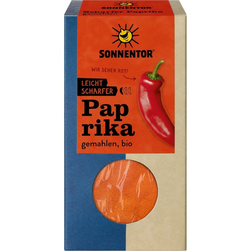 Sonnentor Paprika scharf gemahlen, Packung - Produktbild