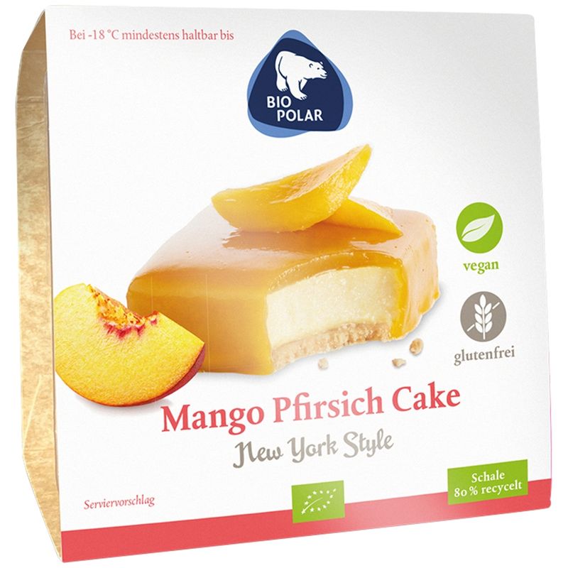 Biopolar Veganer Mango Pfirsich Cake - New York Style - Produktbild