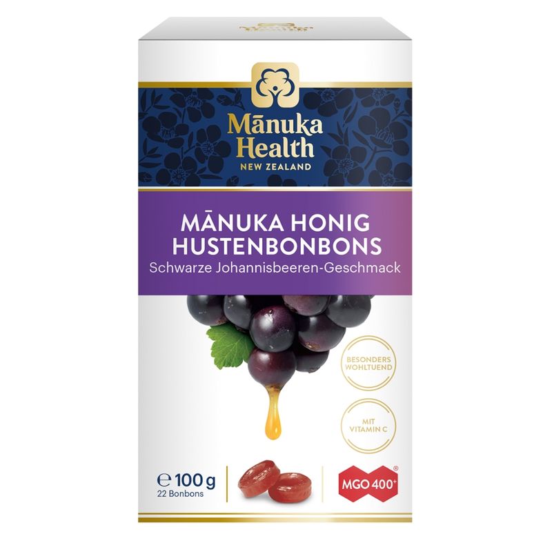 Manuka Health Mãnuka Health Manuka Hustenbonbons MGO 400+ schwarze Johannisbeere - Produktbild