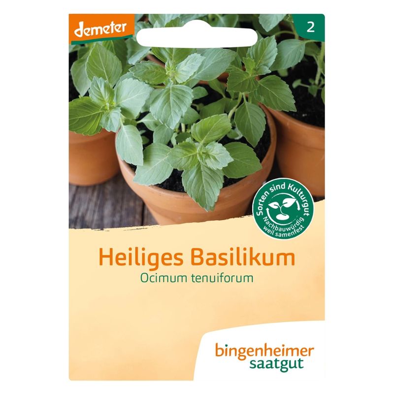Bingenheimer Saatgut Heiliges Basilikum - Kräuter (Saatgut) - Produktbild
