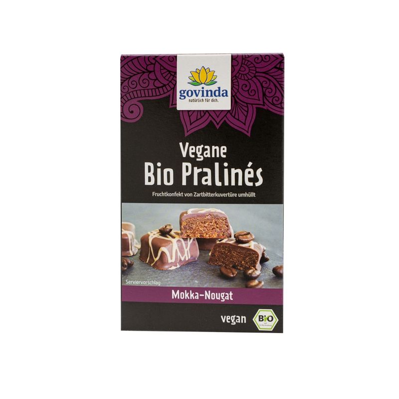 Govinda Govinda Vegane Bio Pralinés Mokka-Nougat 70g - Produktbild