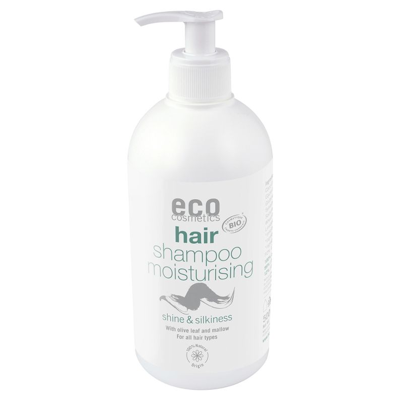 eco cosmetics Pflege-Shampoo mit Olivenblatt und Malve - Produktbild