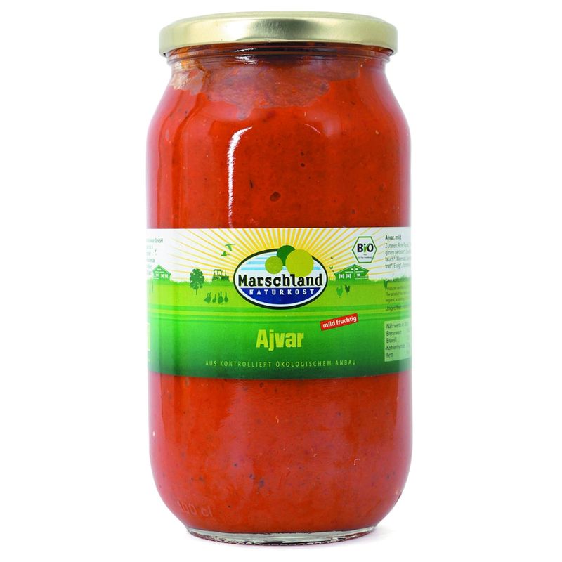 Marschland  Bio-Ajvar mild 1.000 ml Gl. MARSCHLAND - Produktbild