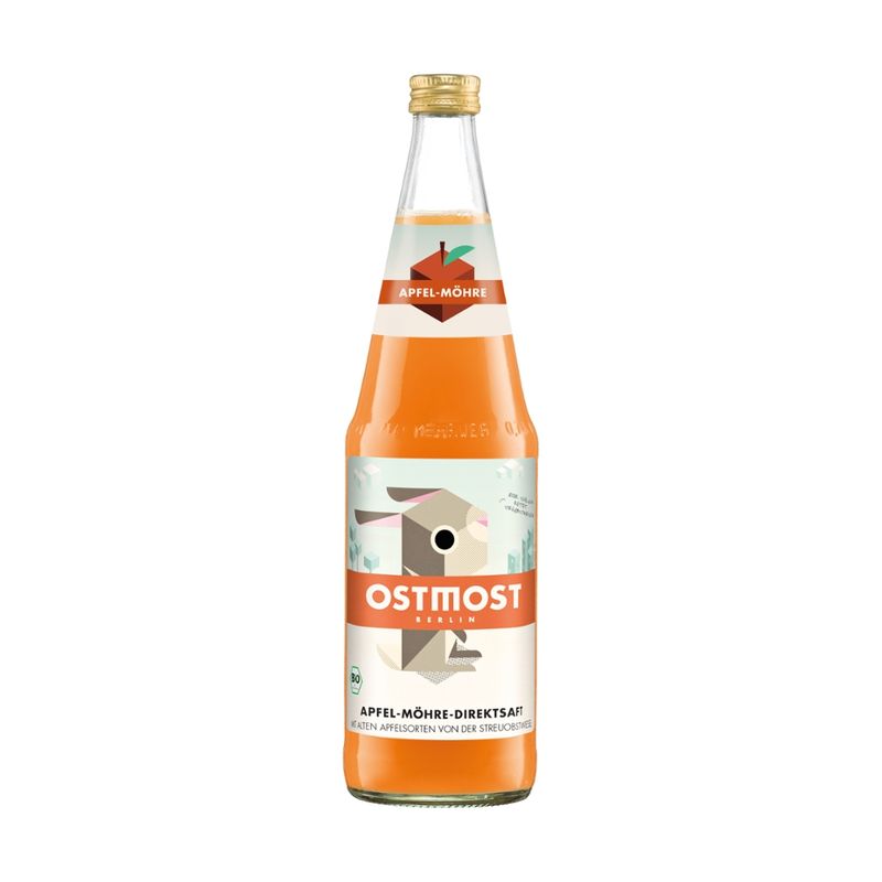 OSTMOST OSTMOST Bio Apfel-Möhrensaft 0,7l - Produktbild