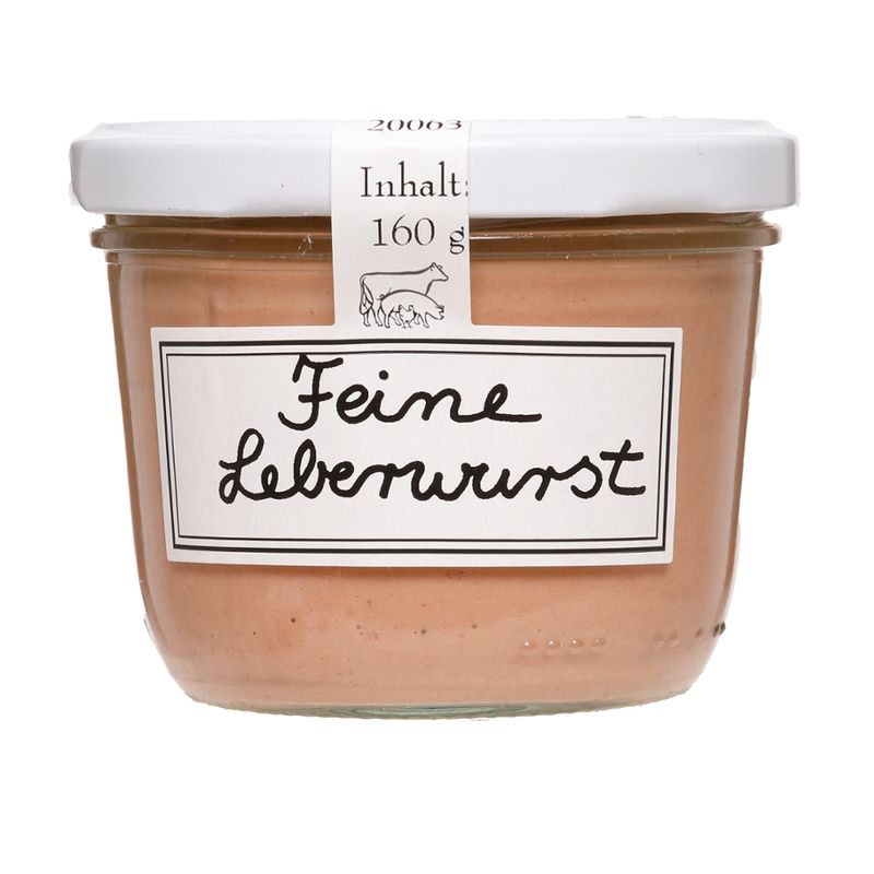 Schröder's Bio Fleisch- und Wurstwaren Feine Leberwurst im Glas - Produktbild