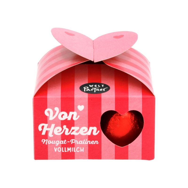 WeltPartner Schoko-Nuss Pralinen "Von Herzen", bio - Produktbild