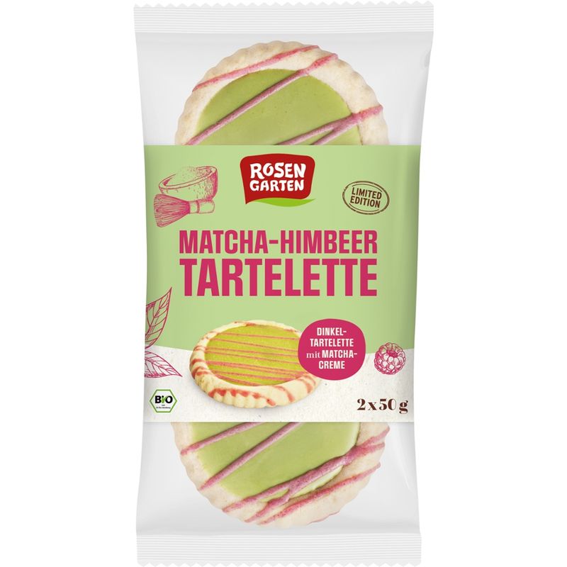Rosengarten Matcha Tartelette Duo 100g BIO - Produktbild