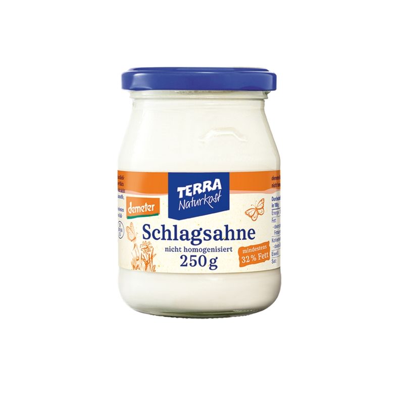 Terra Naturkost Handels KG Bio Schlagsahne im Glas - Produktbild