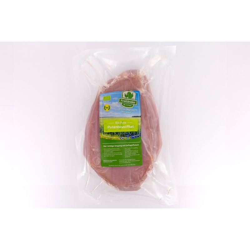 Freiländer Bio Geflügel Putenbrust, ohne Haut, ohne Knochen, einzeln vac, tiefgefroren, 10 kg / Karton - Produktbild