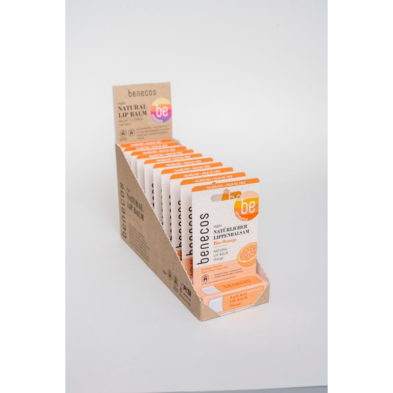 benecos benecos Lip Balm Display Orange - Produktbild