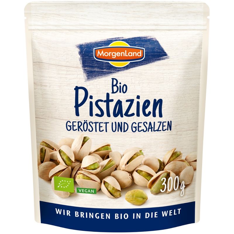 MorgenLand Bio Pistazien geröstet und gesalzen - Produktbild
