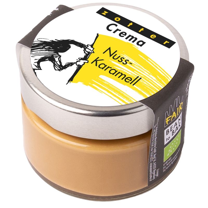 Zotter Schokolade zotter Crema Nuss Karamell - Produktbild