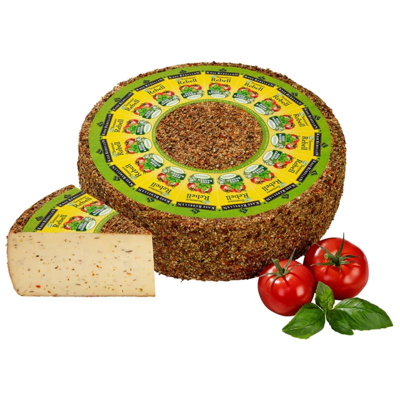Käserebellen Bio Sommer Rebell, Schnittkäse mindestens 50% Fett i.Tr., aus Bio-Bergbauern-Heumilch g.t.S., 1/2 Laib ca. 3 kg - Produktbild
