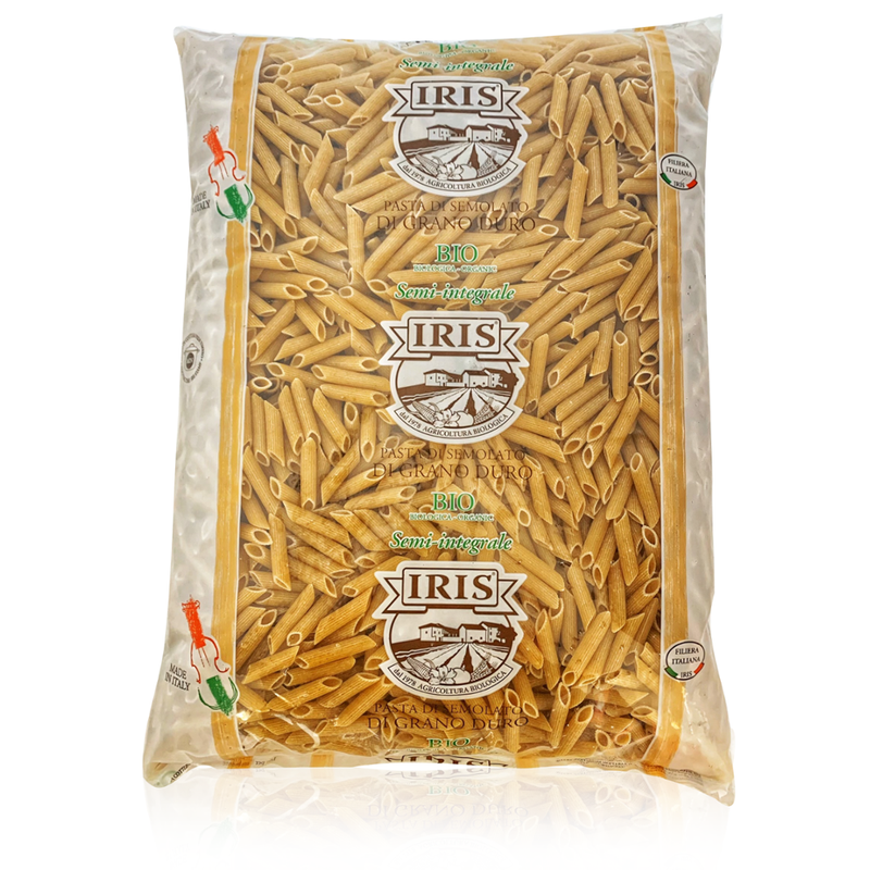IRIS  Penne aus oekologische Halbvollkornhartweizengriess 5 kg. - Produktbild