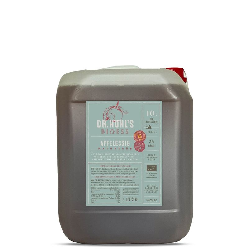 DR.HÖHL'S BioEss DR. HÖHL'S BioEss Apfelessig naturtrüb vegan Kanister - Produktbild