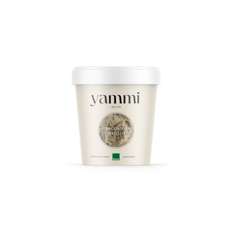 yammi BIO-EIS Stracciatella Cremeeis, Familienbecher - Produktbild