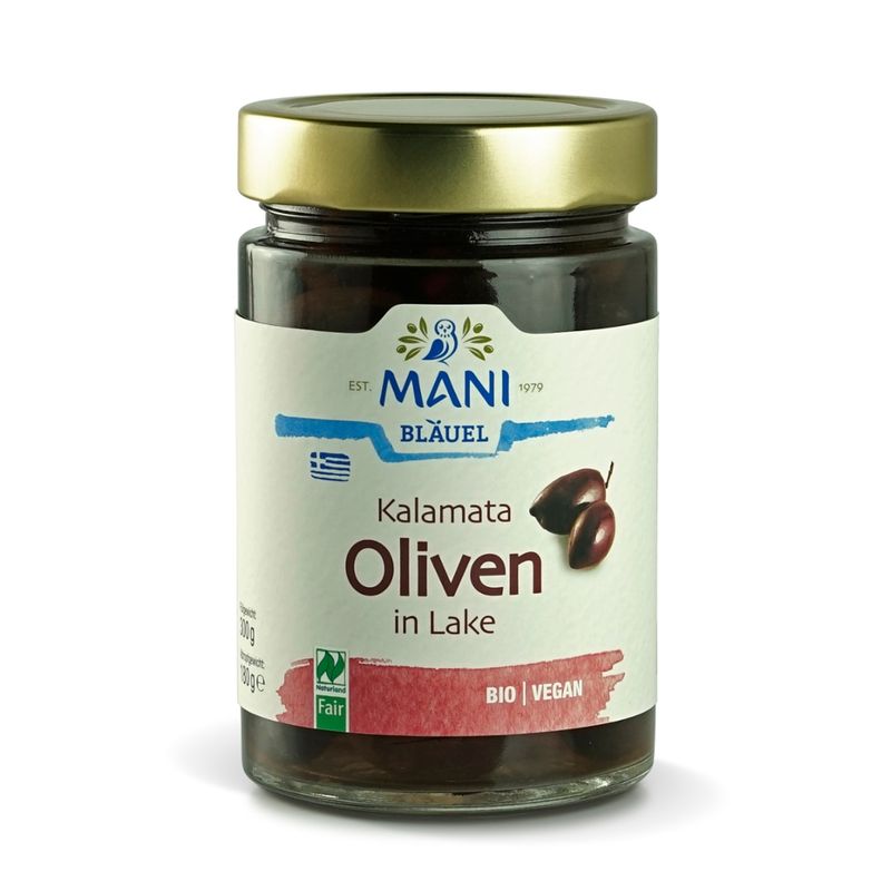 MANI® MANI Kalamata Oliven in Lake, bio, NL Fair - Produktbild