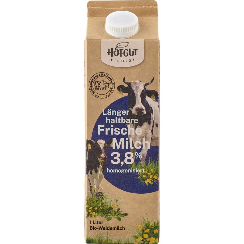 Hofgut Eichigt  Länger haltbare Frische Milch, 3,8% Fett, homogenisiert - Produktbild