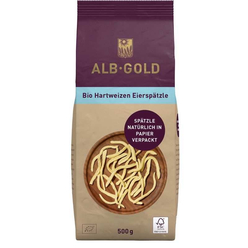 ALB-GOLD ALB-GOLD Bio Hartweizen Eierspätzle - Produktbild