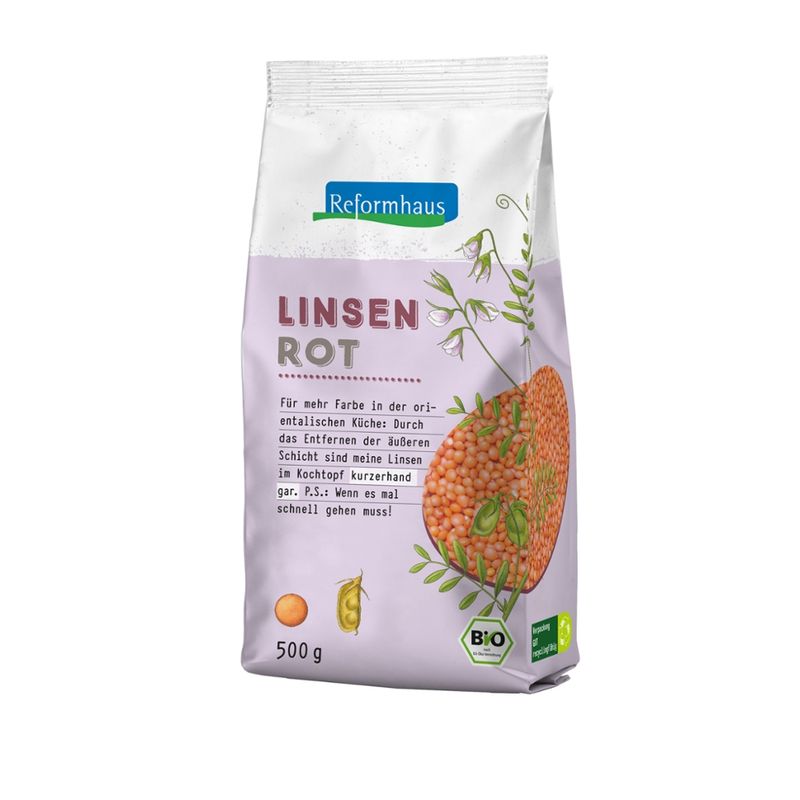 Reformhaus Linsen rot ganz bio - Produktbild