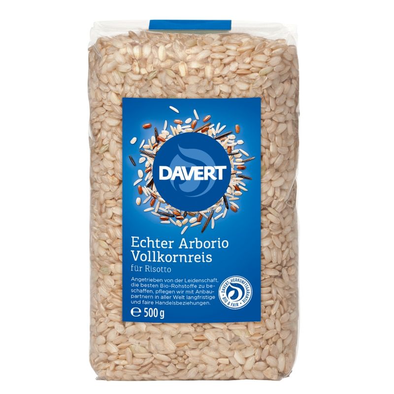 Davert Echter Arborio Vollkornreis 500g - Produktbild