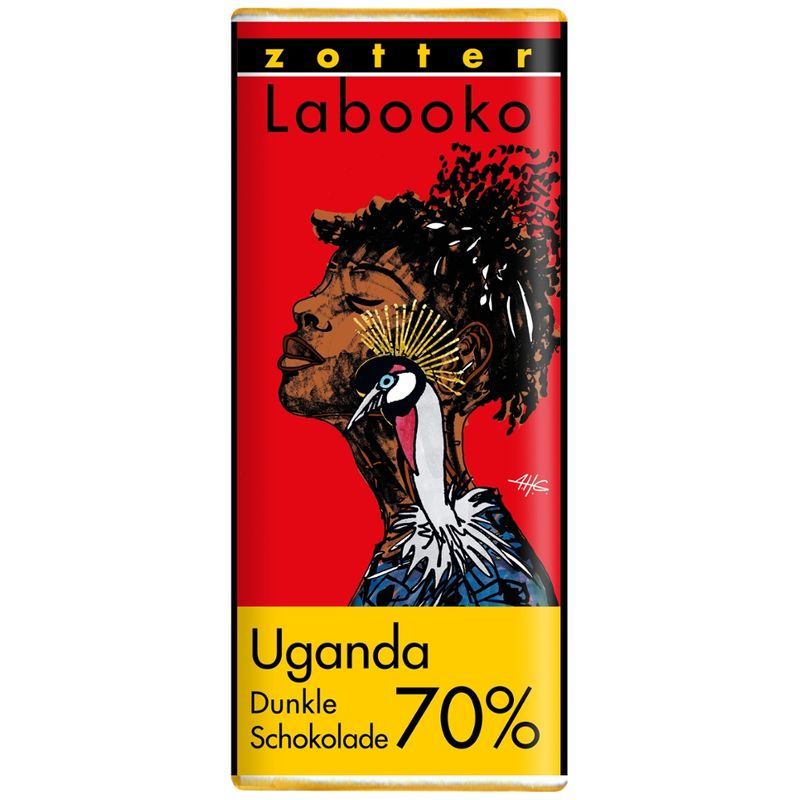 Zotter Schokolade Labooko Mini  70% Uganda - Produktbild
