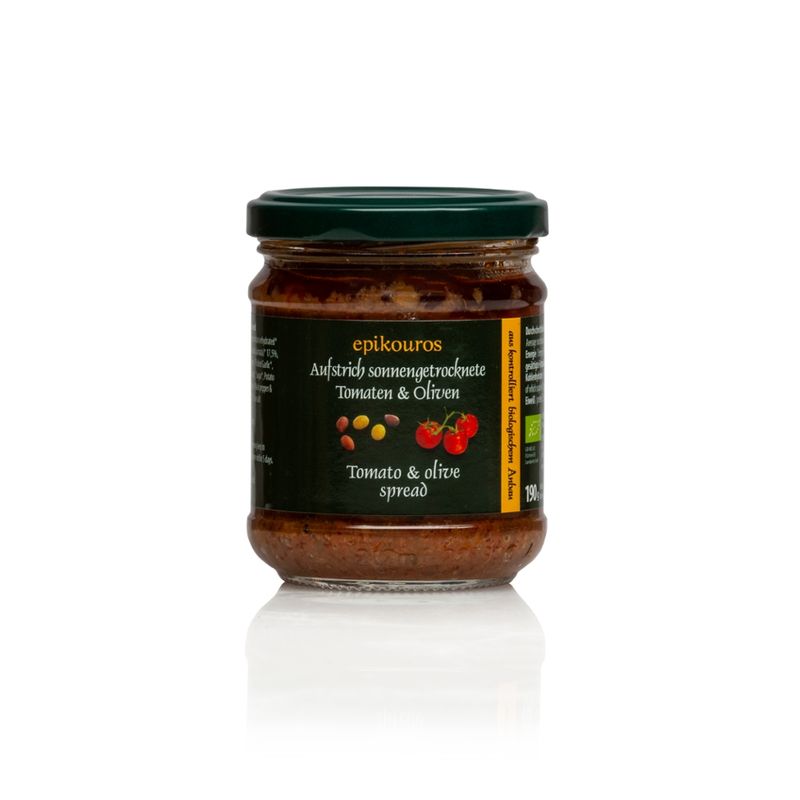 EPIKOUROS Aufstrich sonnengetrocknete Tomaten & Oliven - Produktbild